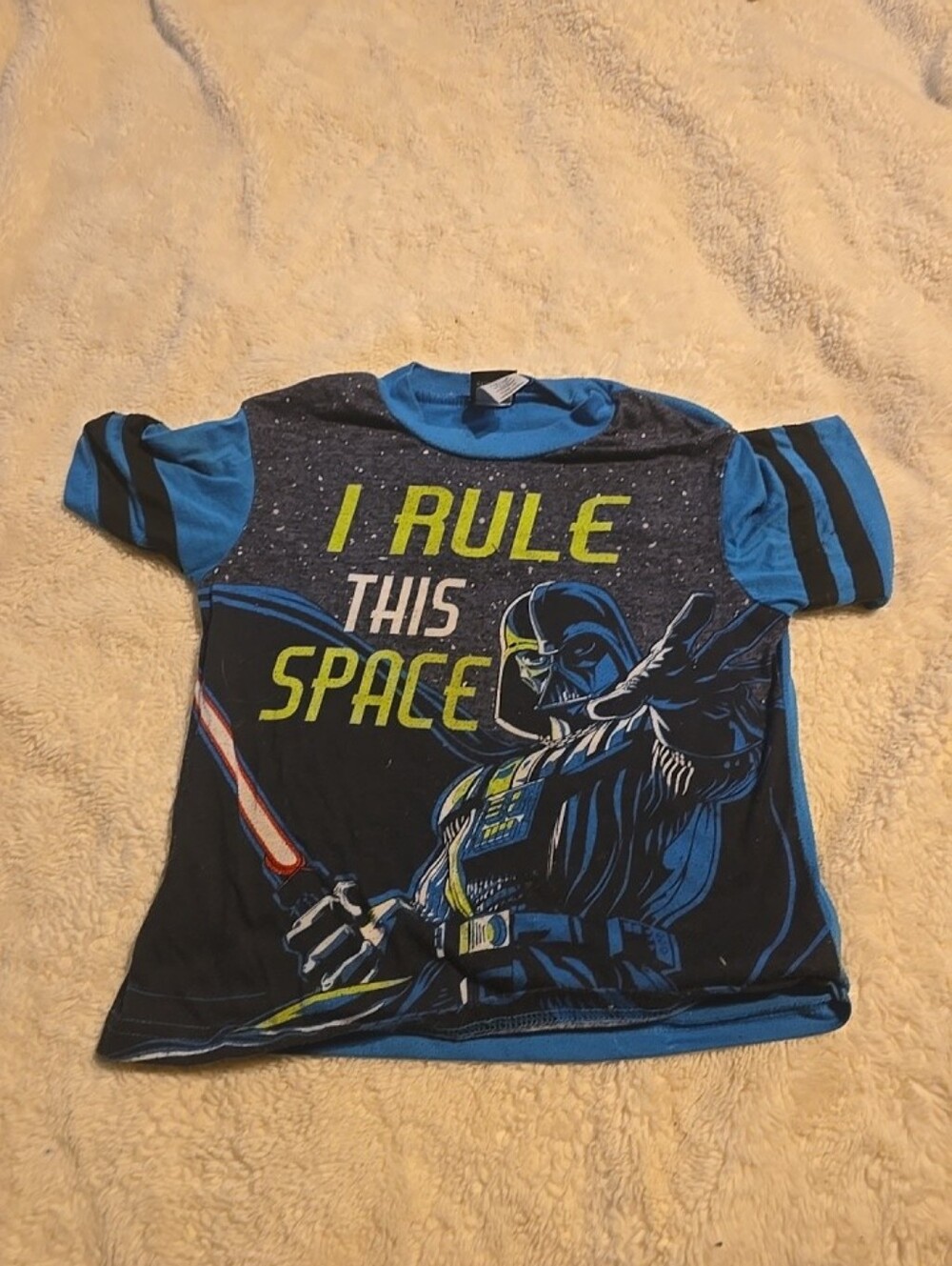 Star Wars Darth Vader I Rule This Space Pajama Blue T-Shirt Boy’s size 10